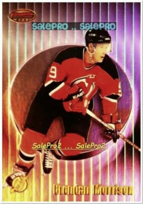 BOWMAN'S BEST 1998 BRENDAN MORRISON NEW JERSEY DEVILS #105 ROOKIE REFRACTOR /400 - Image 1 of 2