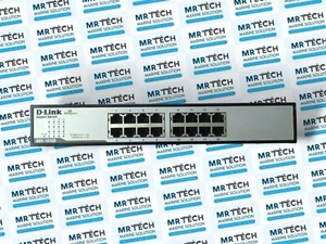 D-LINK DGS-1016D 16-PORT GIGABIT SWITCH IGS1016DE...E1G 100-240VAC MADE IN CHINA - Picture 1 of 6
