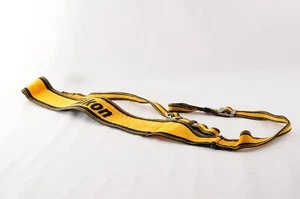 Nikon Camera Neck Strap yellow Vintage Wide Metal buckles From Japan - Picture 1 of 8