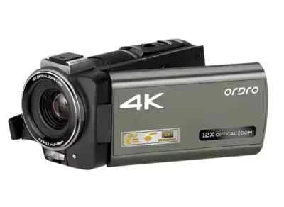 Ordro 4K UHD Optical Zoom Camcorder with High-Resolution Video Recording - Image 1 of 4