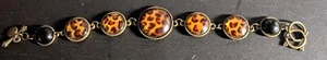 🐆 “Spot On Style” – J.Crew Leopard Chain Bracelet - Toggle Clasp - Picture 1 of 8