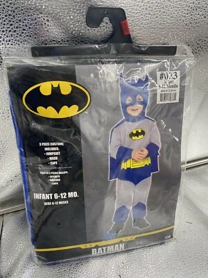 Batman Infantil 6-12 Meses Disfraz Halloween Disfraz Juegos con disfraces DC Superhéroe Conjunto Foto 1 de 4