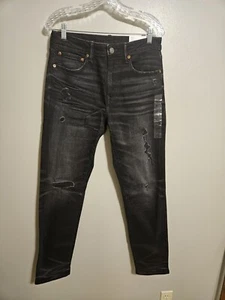 American Eagle Airflex+ sportliche Passform destroyed schwarze Herrenjeans Größe 30 x 34 - Bild 1 von 9