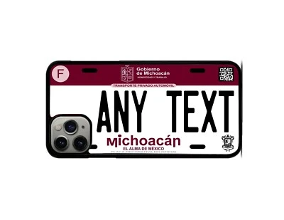 PHONE CASE MICHOACAN PLACA BUMPER /CARCASAS CEL MICHOACAN /FUNDAS CEL MICHOACAN - Imagem 1 de 4