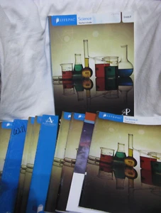 ALPHA OMEGA SCIENCE GRADE 7- ALMOST COMPLETE SET OF STUDENT BOOKS + TEACHER - Picture 1 of 3