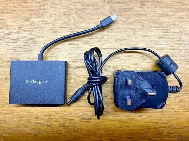 StarTech.com MSTMDP123DP Mini DisplayPort To Multi-Monitor with power adapter - Image 1 of 1