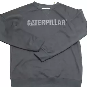 Caterpillar Equipment Tools Black Logo Men's Long Sleeve Size Large Sweater - Picture 1 of 10