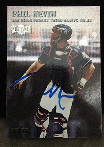 PHIL NEVIN 2000 FLEER SKYBOX METAL Autograph Signed AUTO Card 122 PADRES - Picture 1 of 1