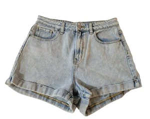 Pacsun Mom Shorts Denim Size 26 Cuffed Hem High Waisted - Picture 1 of 9