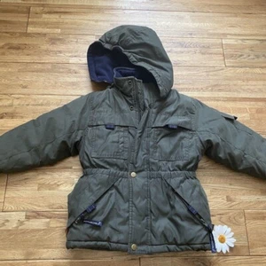 Rothchild Boys Green And Navy Parka Jacket Size 4 - Picture 1 of 7