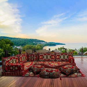 Orientalisches Sitzecke Set, Sitzecke, Orientalische Sofa, Arabische Ecke Majlis - Bild 1 von 2