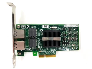 Tarjeta adaptadora de servidor HP 412651-001 NC360T Gigabit Ethernet de 2 puertos - Imagen 1 de 5