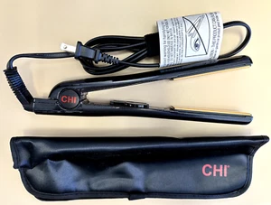 Chi Tourmaline Ceramic Series Hairstyling Flat Iron 1" Matte Black (Damaged Box) - Picture 1 of 3