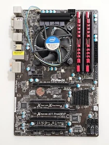 ASRock H77 Pro4-MVP DDR3 ATX, Inel Xeon E3 1230 V2, 16GB RAM, CPU Cooler Combo - Picture 1 of 5