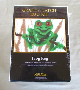 M.C.J. Textilien Frosch Teppich 37761 Riegel Haken Teppich Kit 27" x 20" Neu Versiegelt - Bild 1 von 3