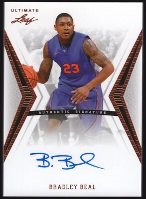 Leaf Ultimate #BA-BB1 2012 Bradley Beal radiocontrol con tarjeta automática Foto 1 de 2