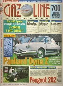 GAZOLINE 15 GUIDE ACHAT PANHARD DYNA Z PEUGEOT 202 FIAT 850 SPIDER TRIUMP HERALD - Bild 1 von 1