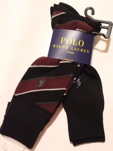 Neu mit Etikett Polo Ralph Lauren Freizeit-/Anzugsocken aus Baumwollmischung für Herren Größe 6-12,5 2 Paar - Bild 1 von 1