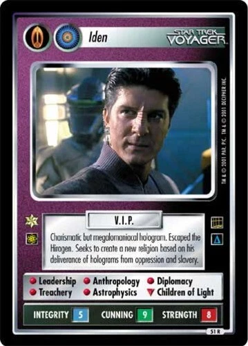 Star Trek: Iden [Bajoran] [Moderately Played] Holodeck Adventures STCCG Decipher - Image 1 of 1