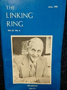 Ben Bergor Madison Magician Linking Ring Issue 1981 - Picture 1 of 3