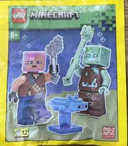LEGO Minecraft - Aventurero con ahogado y axolote - Bolsa de papel 662303 - Nuevo - Imagen 1 de 1