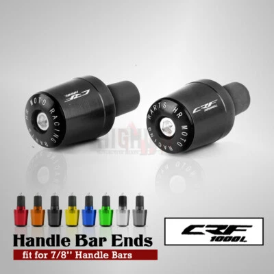 Empuñaduras de manillar doble para Honda CRF1000L África pesos extremos tapas tapones deslizantes Foto 1 de 4