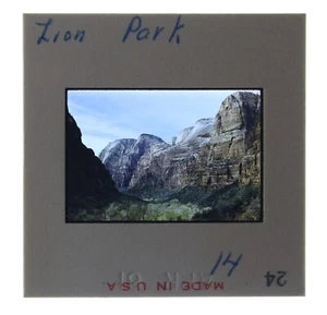 Kodachrome 1961 Vintage Color Slide Zion National Park Utah UT View #1 - Imagen 1 de 1