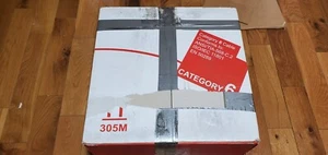 CAT6 710ft U/UTP Solid Ethernet Cable 23AWG 550MHz Network Bulk LAN Wire White - Picture 1 of 5