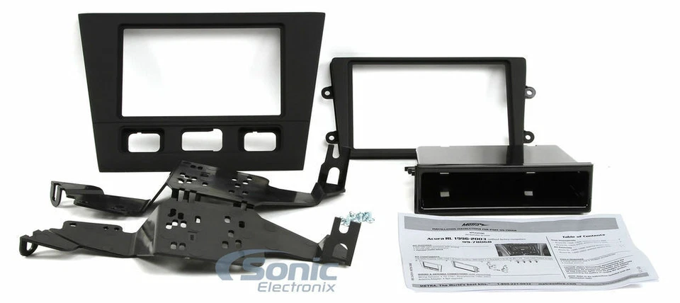 Kit de tablero de instalación de radios SDIN/DDIN Metra met-997806b para Select 1996-2003 Acura Foto 1 de 4