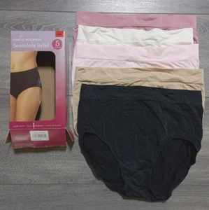 Carole Hochman Seamless Brief Underwear Adult Womens Medium *5 PACK* - Picture 1 of 2