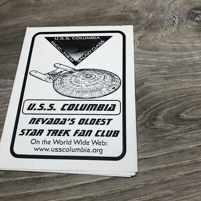 USS Columbia Nevada Star Trek Club Ncc 71831 Galaxy Class Foto 1 de 2