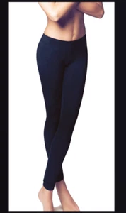 Leggings da donna ragazza JADEA 4192 cotone elasticizzato leggins lungo nero blu - Foto 1 di 1