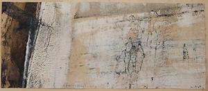 Theyre Lee-Elliott (1903-1988) Gouache ink 'Refugees arriving in the Snow' 1983. - Picture 1 of 7