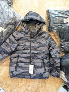 NEW Abercrombie Kids Boys Hooded Puffer Coat Jacket Winter Size 9/10 11/12 13/14 - Picture 1 of 9