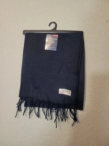 Homesmart Scarf Cashmere Feel NWT Navy Blue NICE Soft - Picture 1 of 6