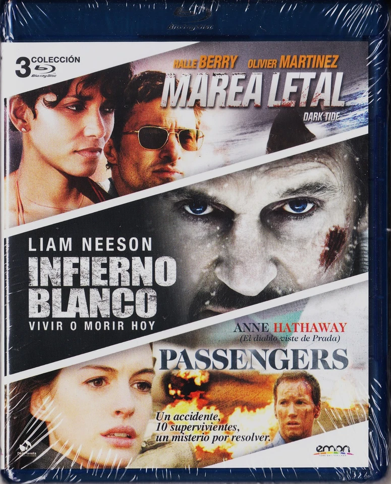 Pack 3 blu-ray: MAREA LETAL, INFIERNO BLANCO, PASSENGERS. Tarifa plana de 5 € - Imagen 1 de 1