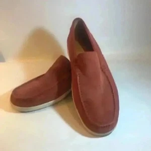 Ecco Lite Brown Suede Mock Loafer Shoes Men’ S Size 10 EUC - Picture 1 of 8