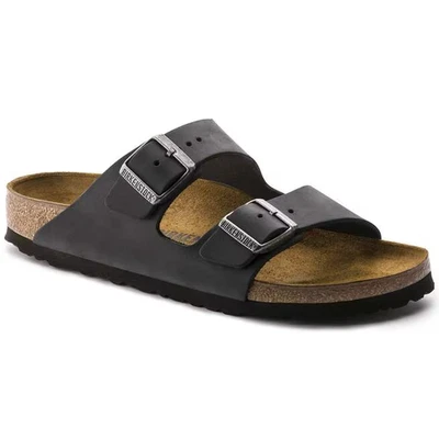 ¡OFERTA! (Auténticas) Sandalias Birkenstock Arizona para hombre, cómodo cojín, negras Foto 1 de 4