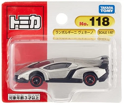 Takara Tomy Tomica No. 118 Lamborghini Veneno Blister Packaged Miniature Car Toy - Image 1 of 4
