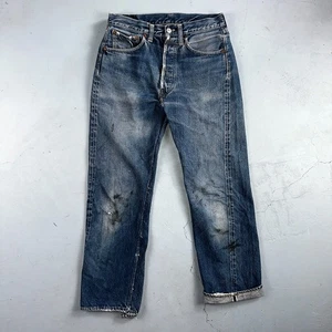 Levis 501 XX Big E Vintage 50s Redline Selvedge USA XX Reworked Jeans 29x29 - Picture 1 of 24