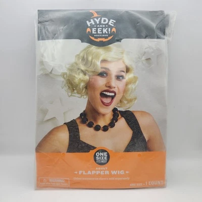 Hyde и Eek взрослых Боб блондинка Flapper парик один размер новый Гэтсби косплей костюм - Изображение 1 из 2