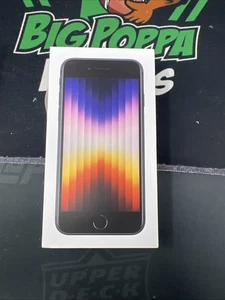 SEALED BRAND NEW iPhone SE3, 64GB, Black, US Cellular Prepaid - Photo 1 sur 6