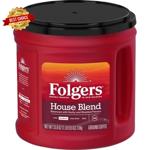 Coffeehouse Mischung Gemahlener Kaffee Medium Dunkel Röstkaffee 25,9 Unzen Kanister - Bild 1 von 7