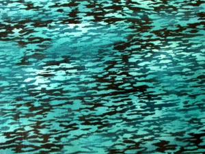 6+ YDS "REEF" TURQUOISE WATERY PRINT 100% COTTON TIMELESS TREASURERS OOP - Bild 1 von 4