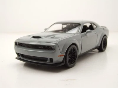 Dodge Challenger SRT Hellcat Widebody 2018 grau Modellauto 1:24 Motormax - Bild 1 von 4