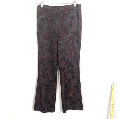 Pantalones Harolds Mujer 6 Negro Rojo Bordado Brocado Todo Evento Ocasión Arte Foto 1 de 4