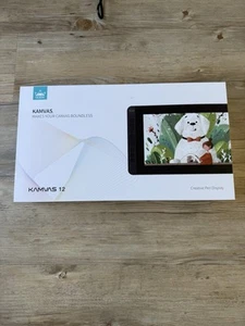 HUION Kamvas 12 11,6 Zoll Grafiktablett Zeichnen Stift Display schwarz Fabrikversiegelung - Bild 1 von 6