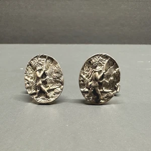 F&S Sterlingsilber Vintage Fenwick & Matrosen Manschettenknöpfe Fliegenfischer - Bild 1 von 7