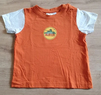Kinder T-Shirt Gr 86 / 92 Kurzarm Baby Kleinkind Shirt m. Druck + Schulterknöpfe - Bild 1 von 4