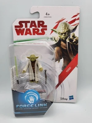 New Star Wars Force Link Yoda Toy Figure With Lightsaber - Image 1 of 2